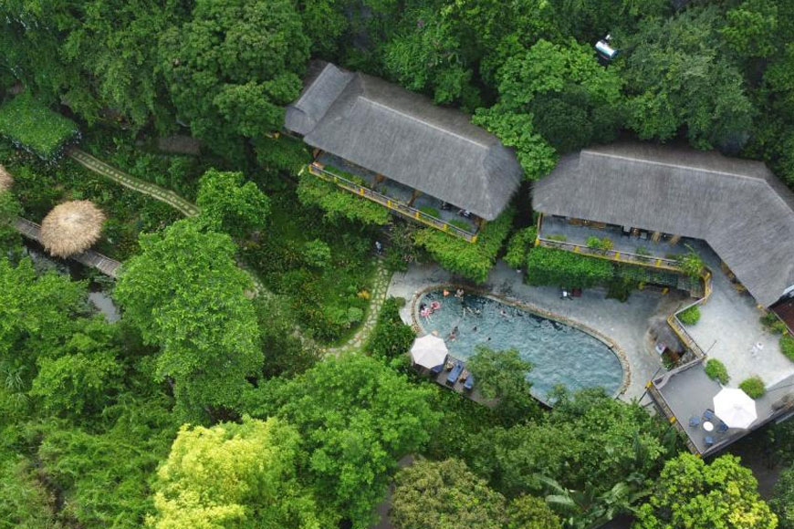 Toàn bộ resort khi được nhìn từ trên cao. Ảnh: Sưu tầm